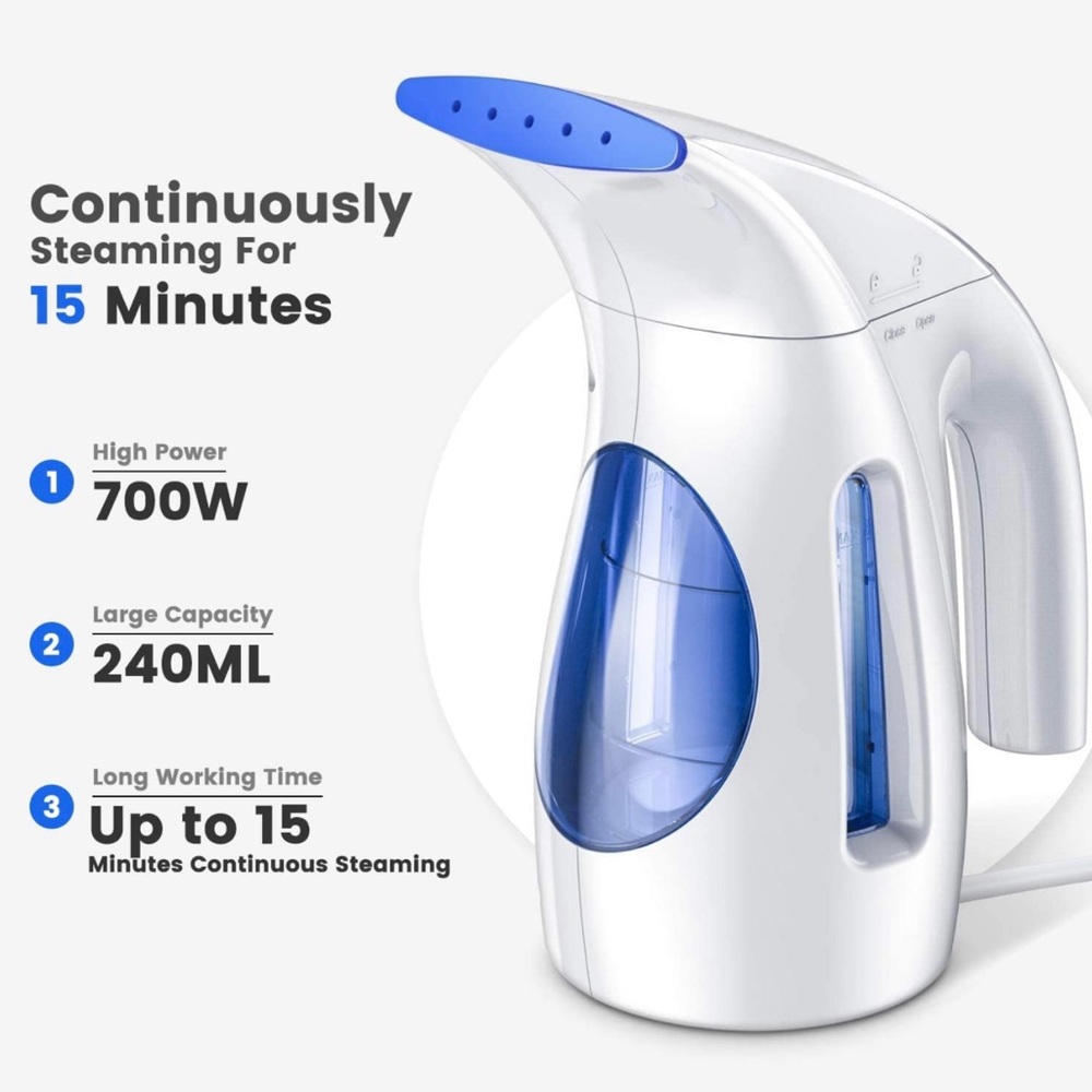 New Hilife Steamer for Clothes Portable Handheld 240ml Big Capacity 700W new